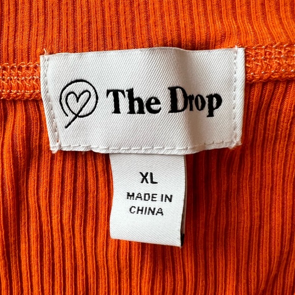 The Drop Orange Athletic Crop Too. Size XL. NWOT. - Picture 3 of 4